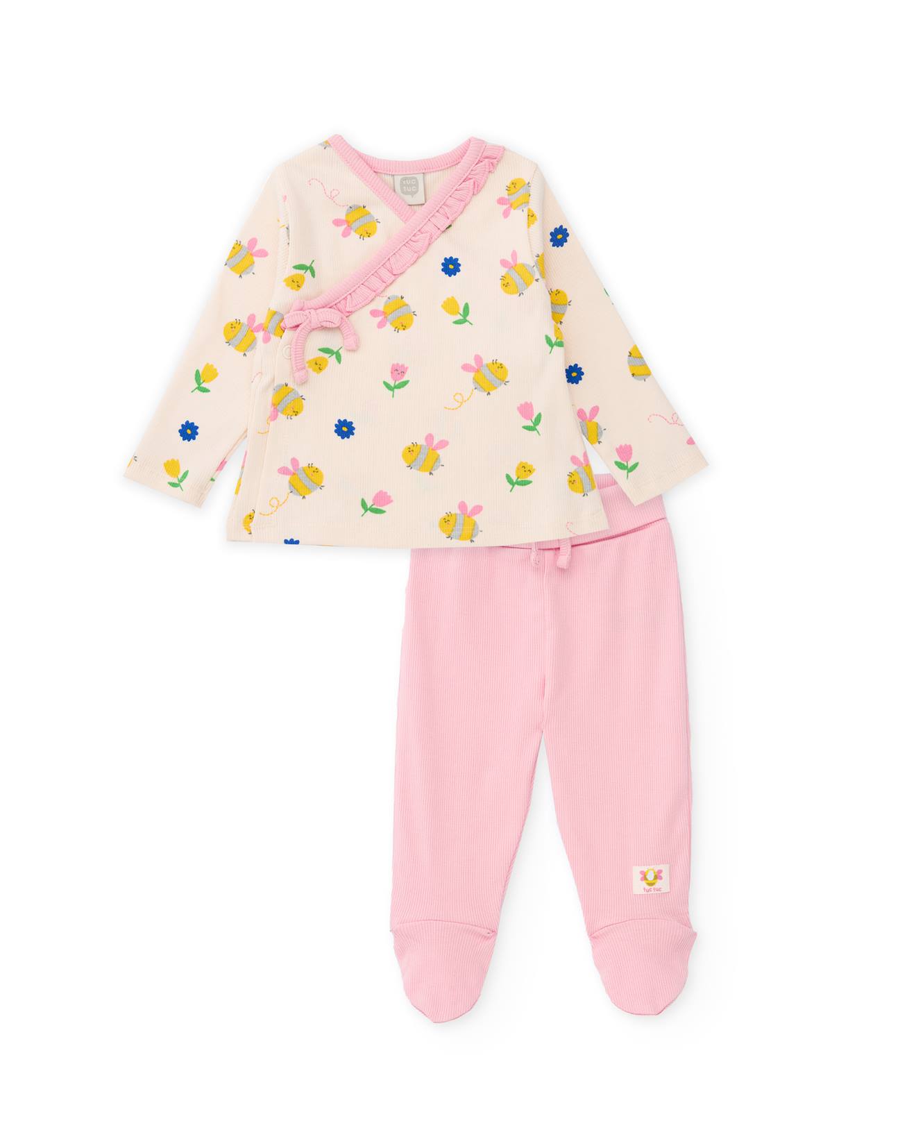 Ensemble Tricot Pour Nouveau-n Avec Fermeture Latrale Beige 14 €