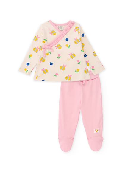 Bébé-Ensemble-Ensemble tricot pour nouveau-né avec fermeture latérale