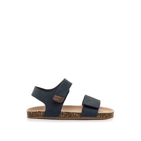 Sandales garçon synthétique fermeture adhésive barefoot Blue+Green 1 - vertbaudet enfant 
