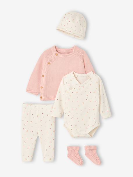 Bébé-Ensemble-Ensemble 5 pièces naissance bébé fille
