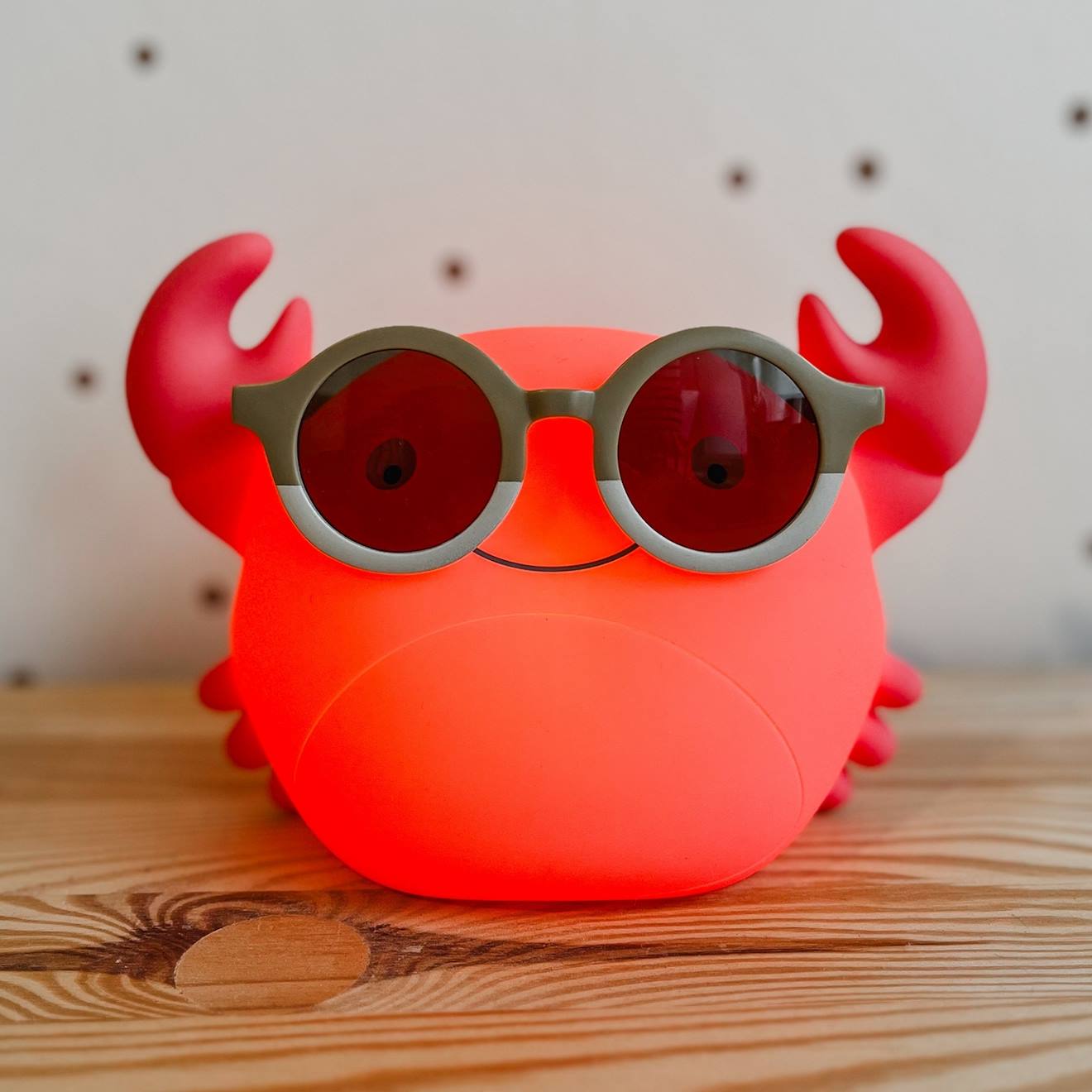Veilleuse Théo Le Crabe Rouge Corail (Atelier Pierre Junior) - Image 2