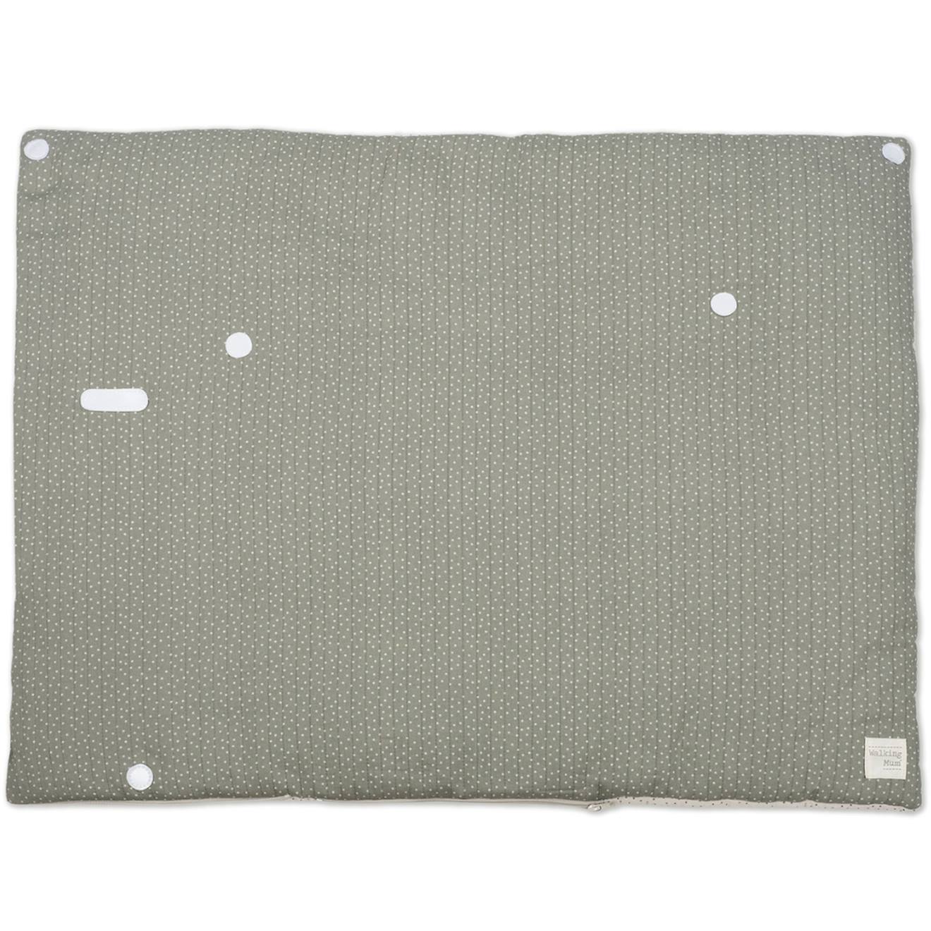 Sac D’emmaillotage Bébé En Coton Avec Fermeture Enveloppe Et Zip Pieds Vert, Écru (Walking Mum) - Image 2