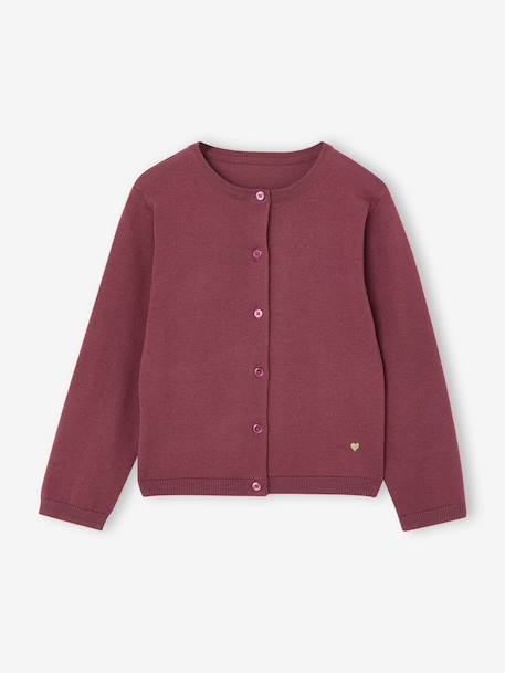 Fille-Pull, gilet, sweat-Gilet-Gilet fille maille fine BASICS