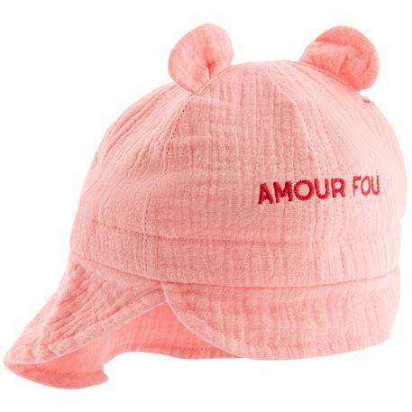 Fille-Chapeau bébé amour fou rose (3-6 mois)