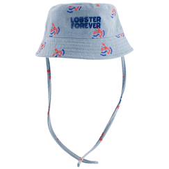 Bob bébé réversible lobster forever denim (3-6 mois)  - vertbaudet enfant