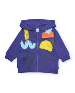 Sweat garçon en maille avec fermeture zippée  - vertbaudet enfant
