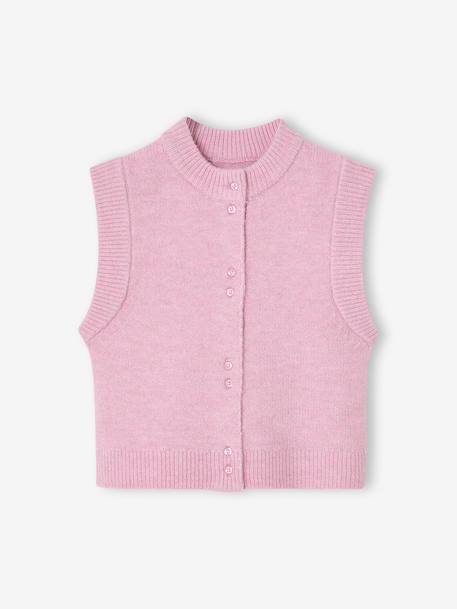 Fille-Gilet sans manches fille boutonné devant