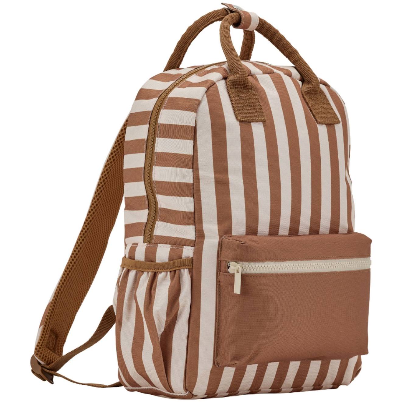 Sac Dos Rayures Beige Marron 53 €