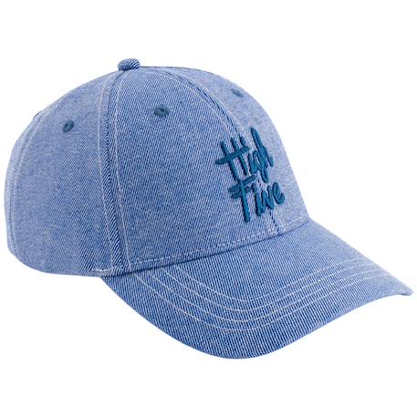 Casquette enfant high five denim bleu (9-24 mois)  - vertbaudet enfant