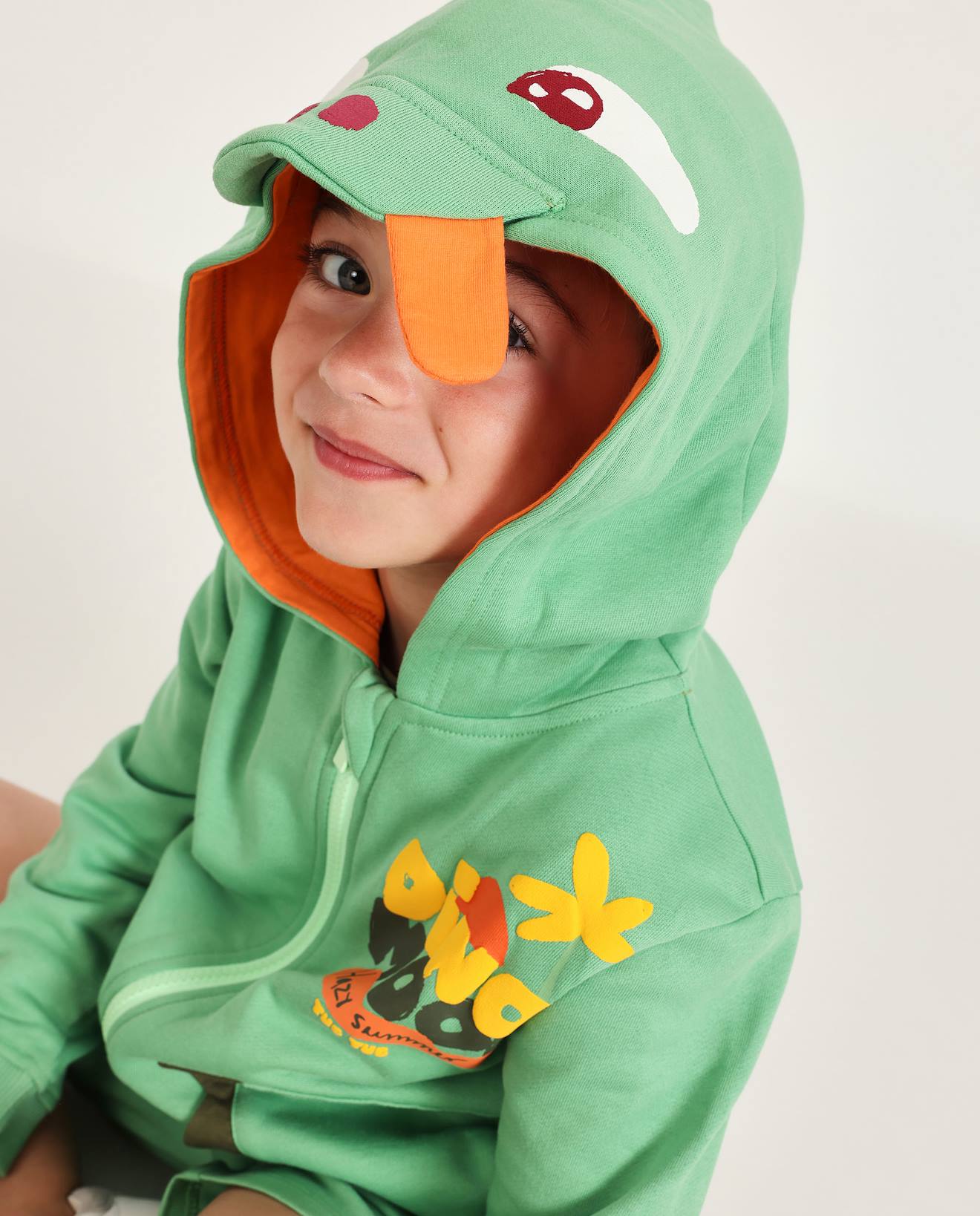 Ensemble Garon En Maille Avec Capuche Dinosaure Vert 23 €
