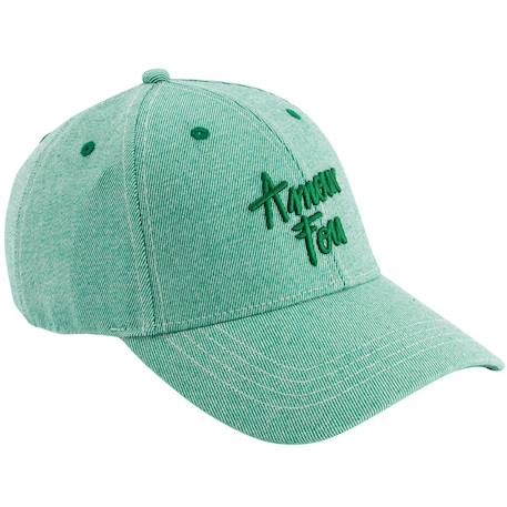 Casquette enfant amour fou denim vert (9-24 mois)  - vertbaudet enfant