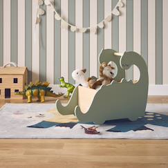 Coffre à jouets avec roulettes pour enfant dinosaure  - vertbaudet enfant