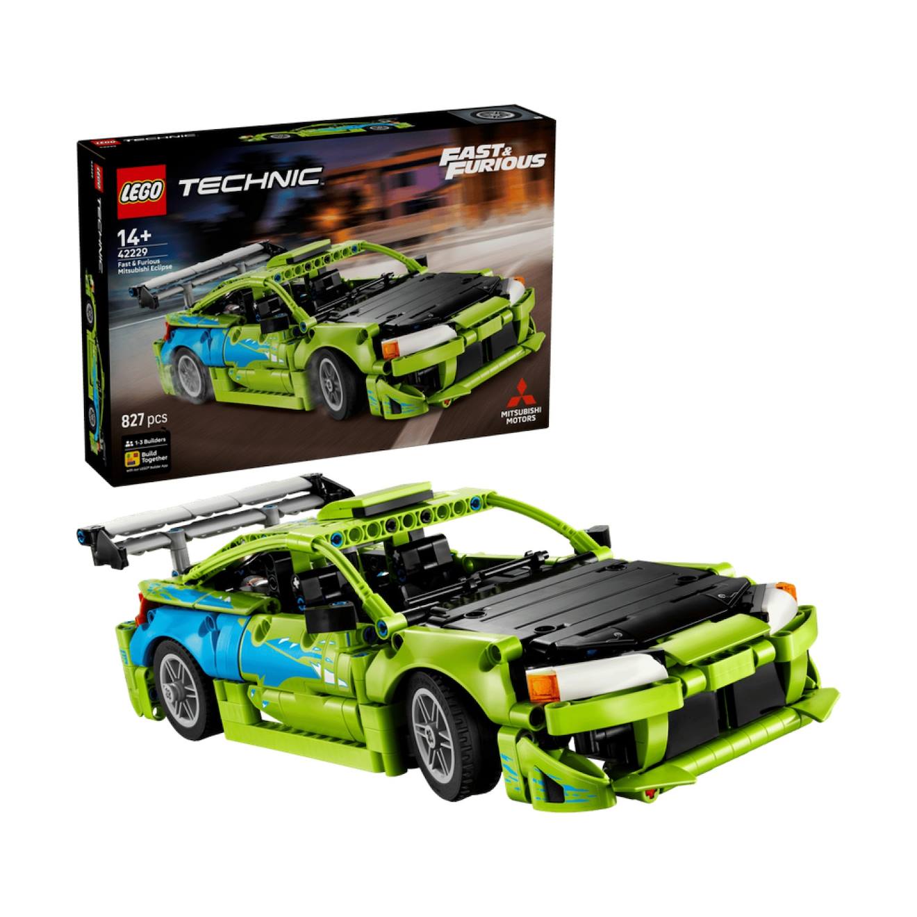 Technic Voiture Mitsubishi Eclipse De Fast And Furious 42229 Multicolore