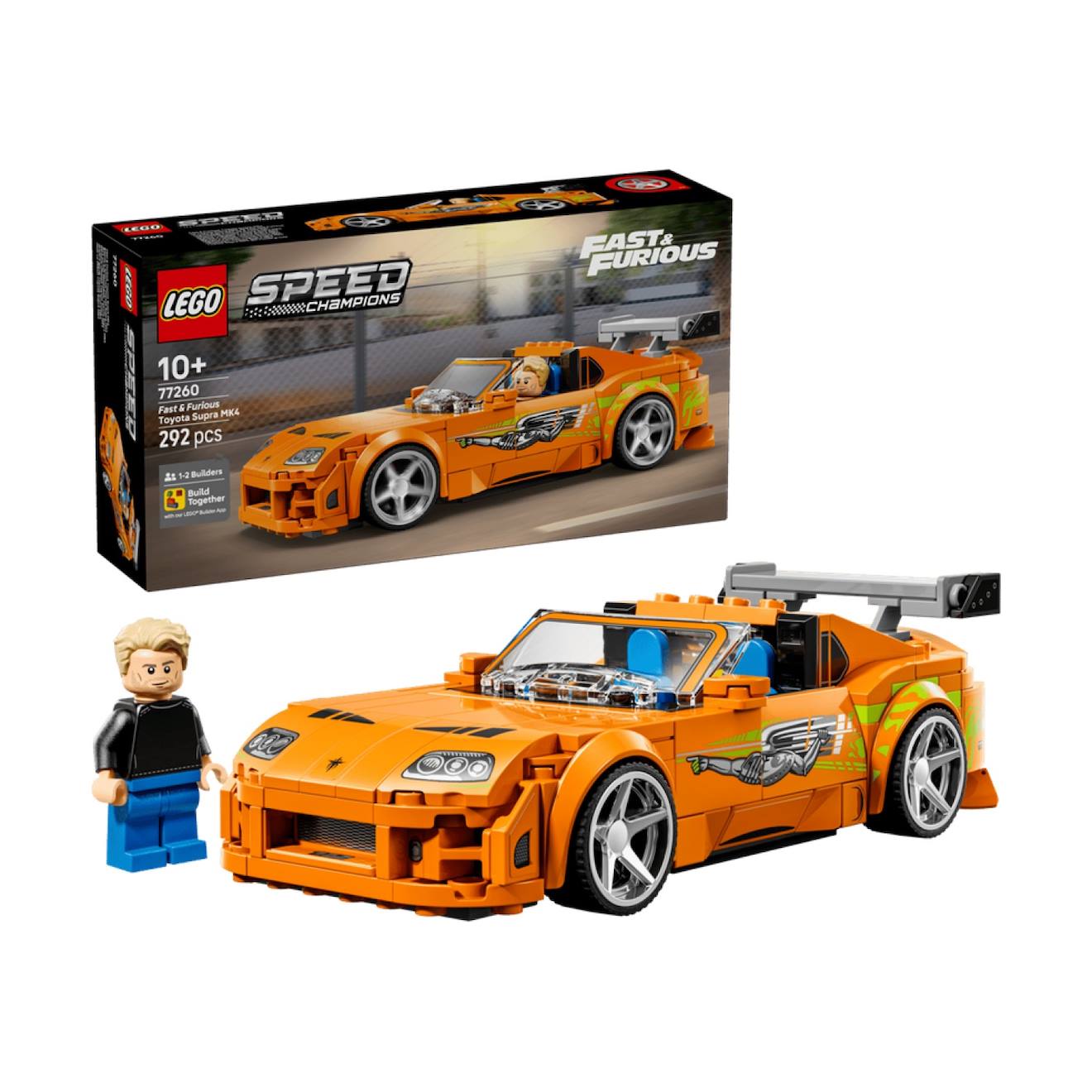 Speed Champions La Toyota Supra Mk4 De Fast And Furious 77260 Orange
