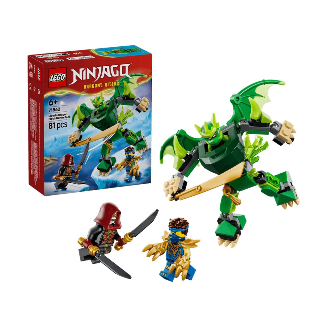 Ninjago Pack De Combat : Le Robot Dragon De Lloyd 71862 Multicolore