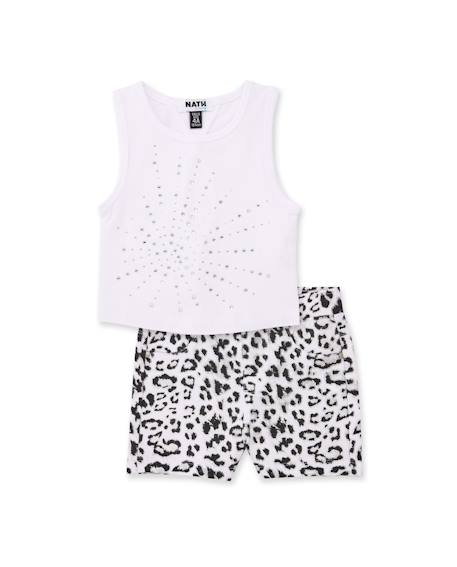 Ensemble fille en maille avec applications brillantes  - vertbaudet enfant