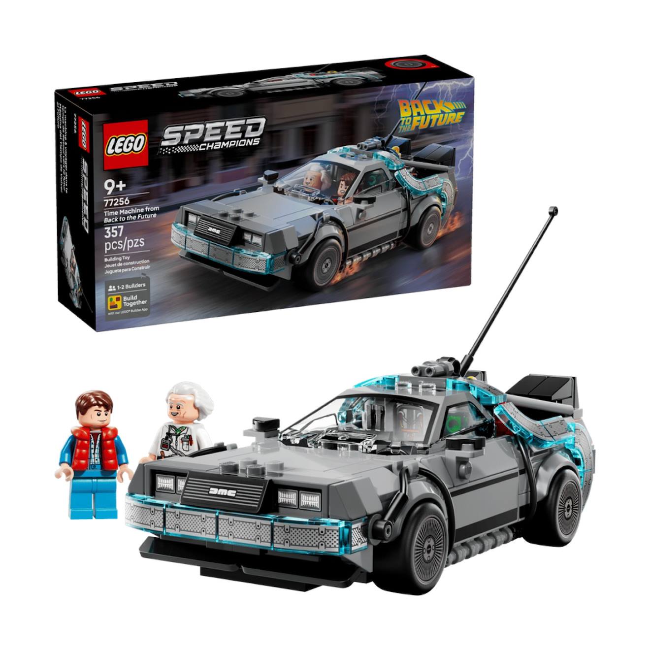 Speed Champions La Machine À Remonter Le Temps De Retour Vers Le Futur 77256 Gris