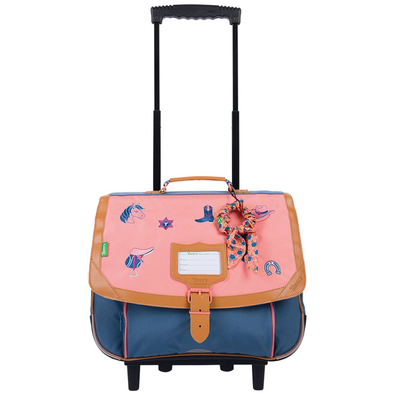 Cartable Fille À Roulettes Les Fantaisies Jane (38 Cm) Rose, Bleu