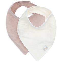 Puériculture-Lot de 2 bavoirs bandana