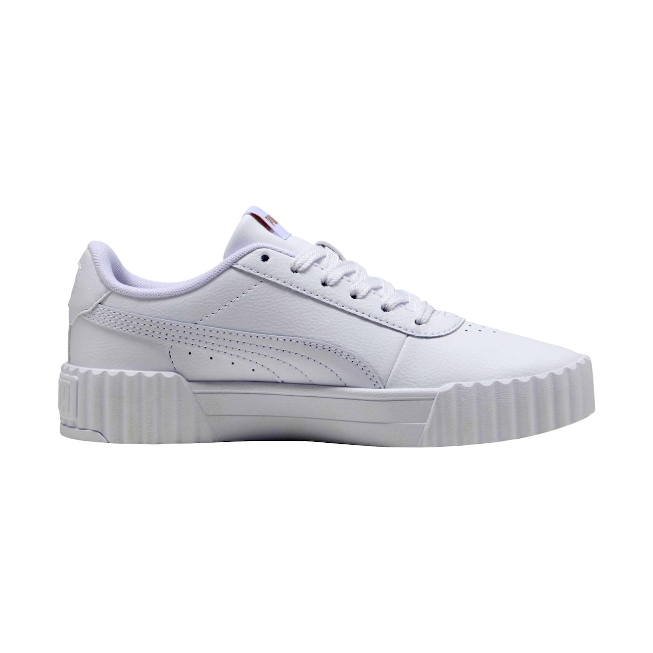 Baskets Basses Fille À Lacets Blanc