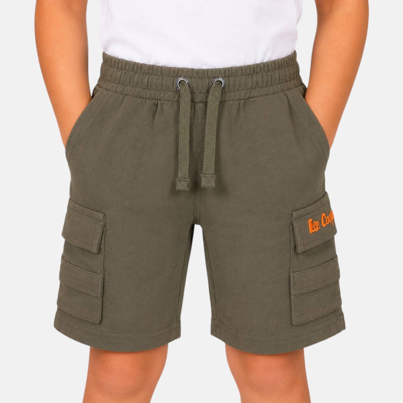 Bermuda Enfant Garçon Avec Poches Kaki