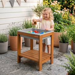 Jouet-Jeux de plein air-Aires de jeux-Autres jeux de jardin-Table sable et eau minimaliste en bois massif