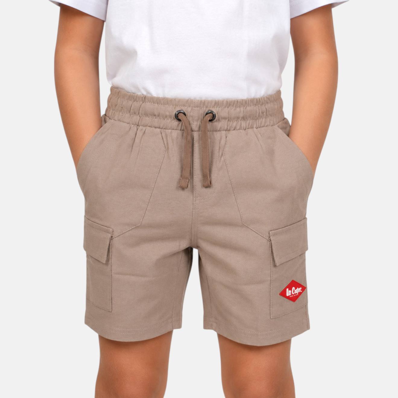 Bermuda Enfant Garçon Avec Poches Beige