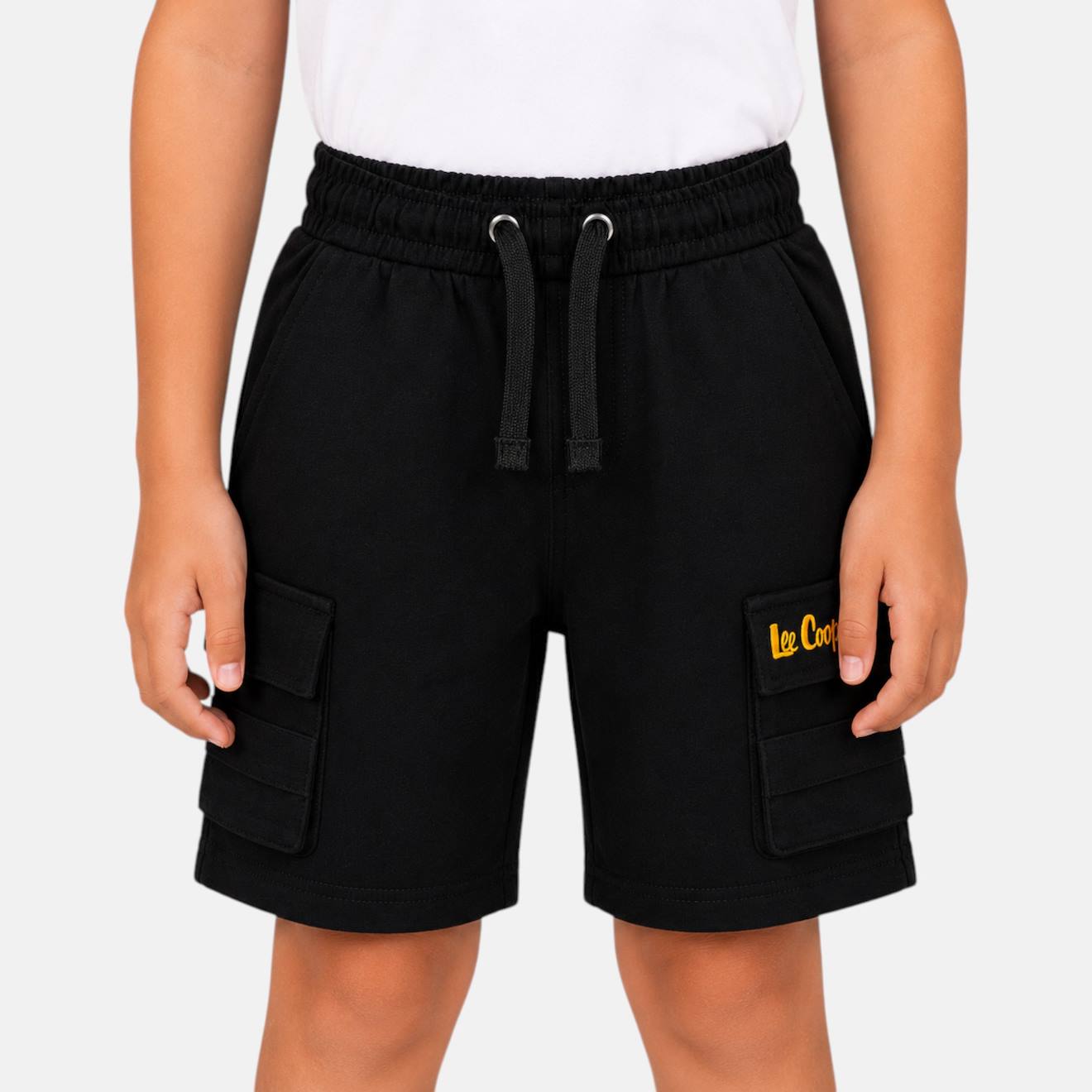 Bermuda Enfant Garçon Avec Poches Noir