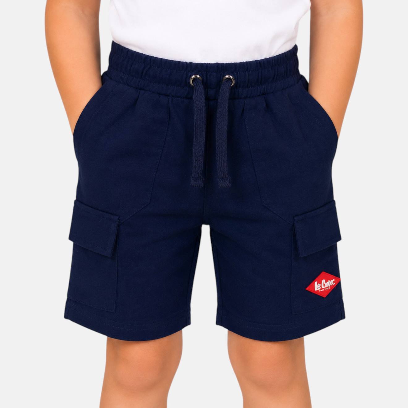 Bermuda Enfant Garçon Avec Poches Marine
