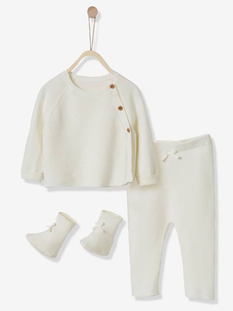 Ensemble 3 Pieces Bebe Cyrillus Ecru Cyrillus Ensemble 3 Pieces Bebe Cyrillus Ecru Cyrillus