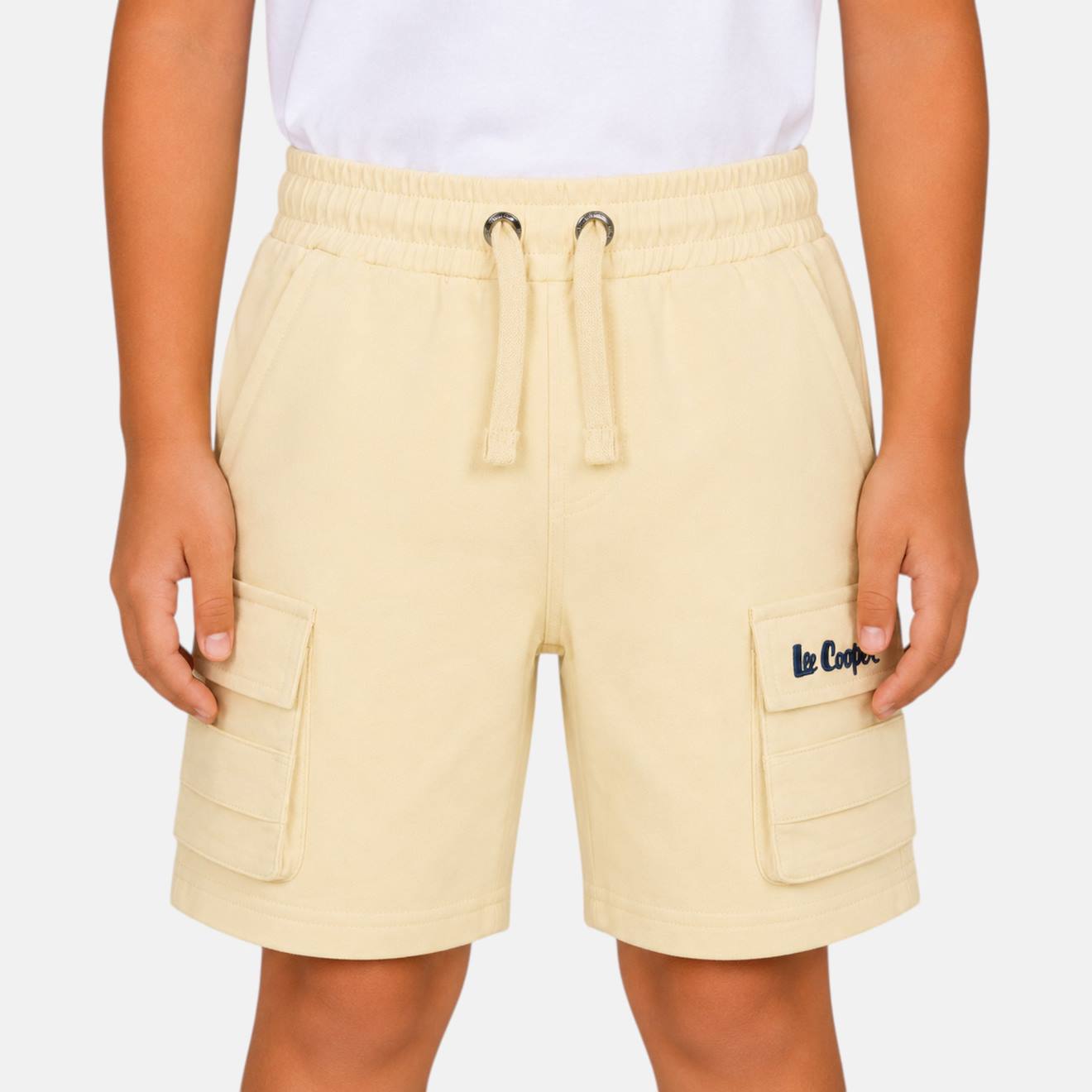 Bermuda Enfant Garçon Avec Poches Ecru
