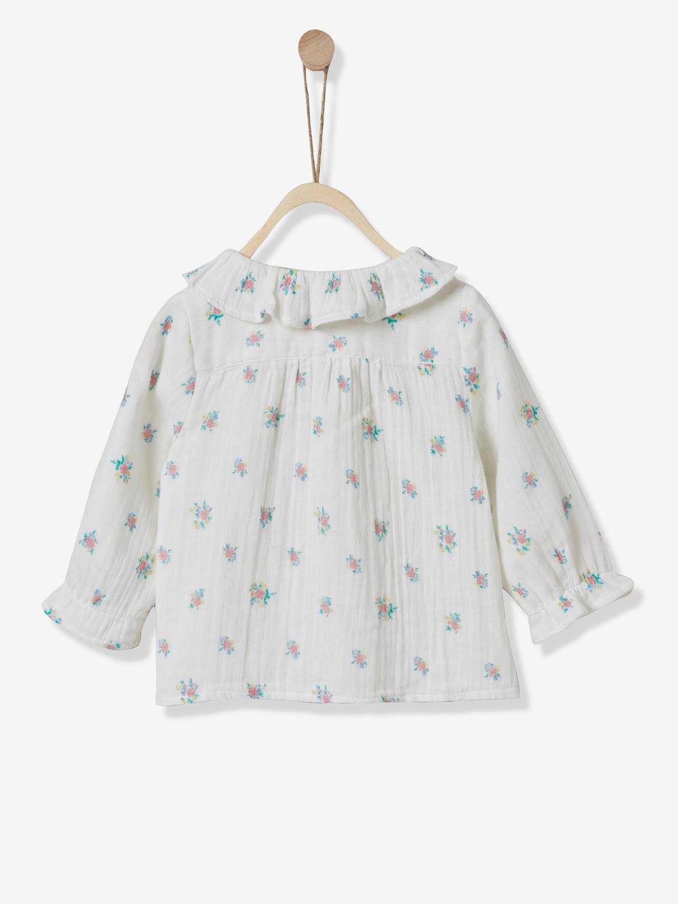 Blouse En Coton Double Gaze Bebe Cyrillus Imp Bouquet Fleuri