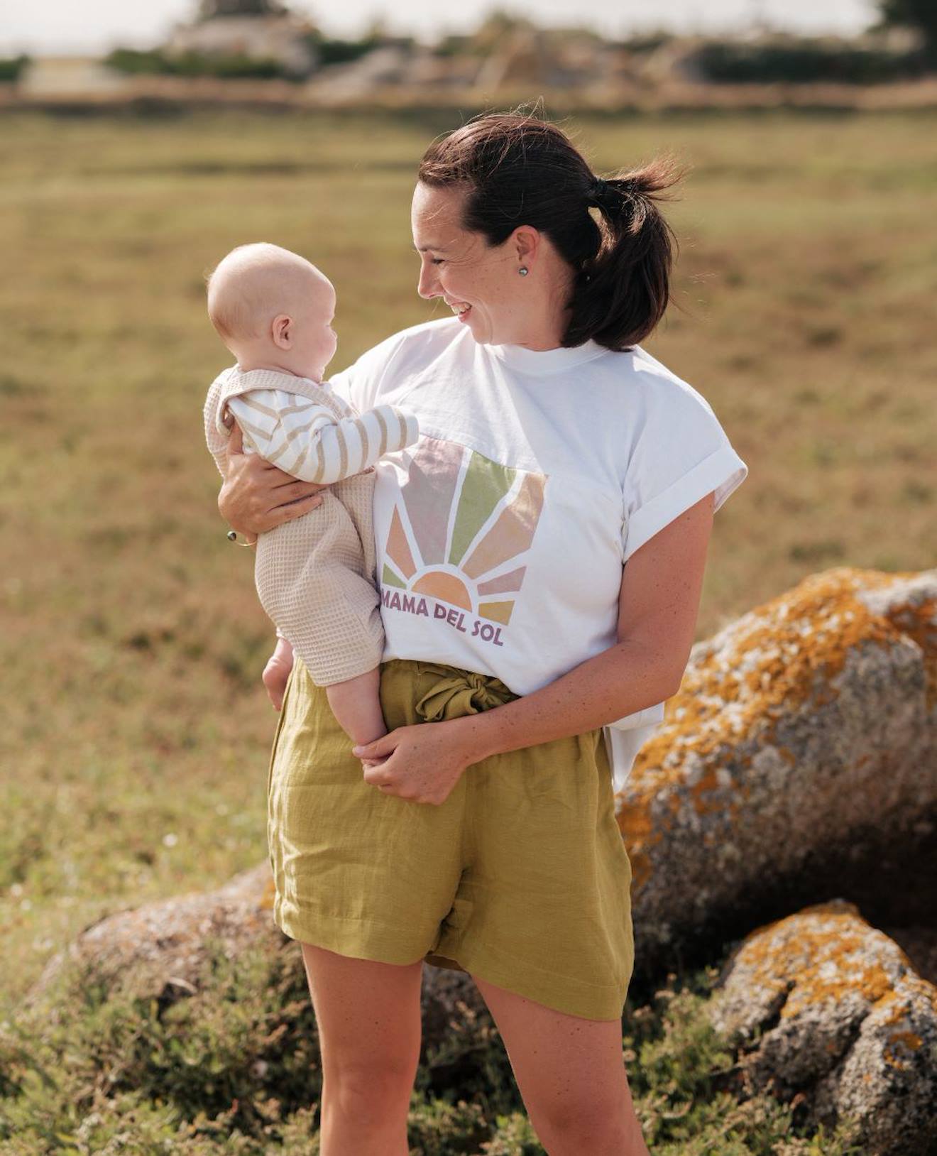 T-shirt D'allaitement Mama Del Sol Blanc