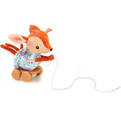 Jouet-Premier âge-Peluche à tirer stella le faon