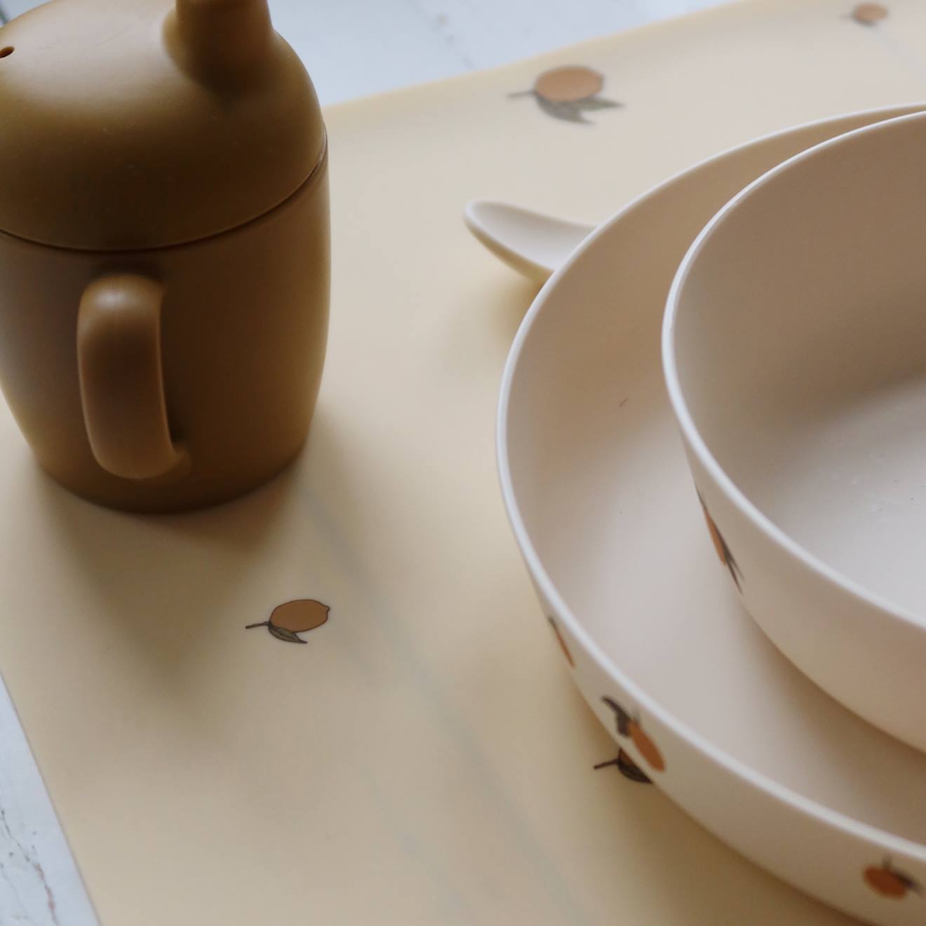 Lot De 2 Tasses À Bec Ecru, Jaune, Vert (Konges Slojd) - Image 3