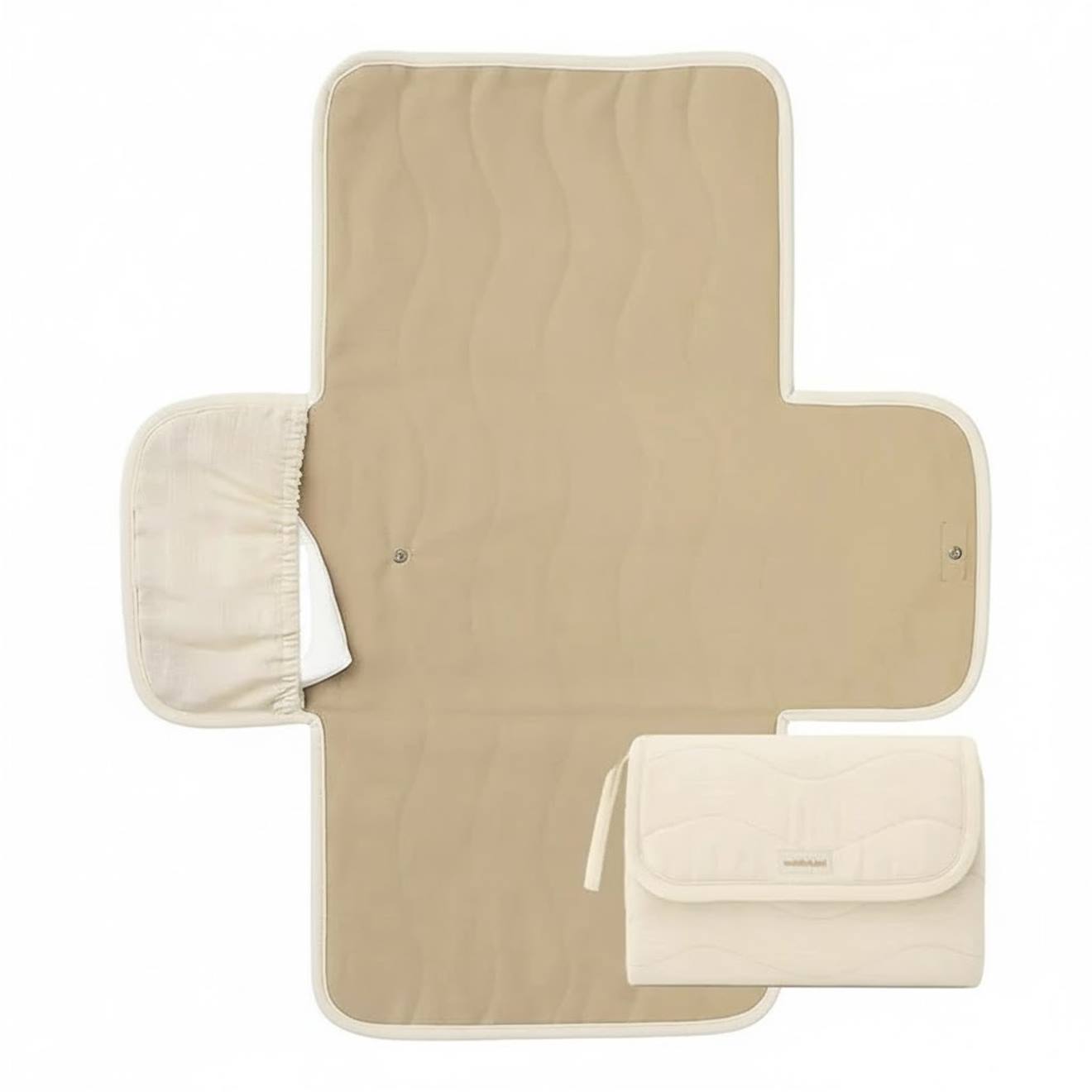 Matelas À Langer Portable Beige (ToddleKind) - Image 1
