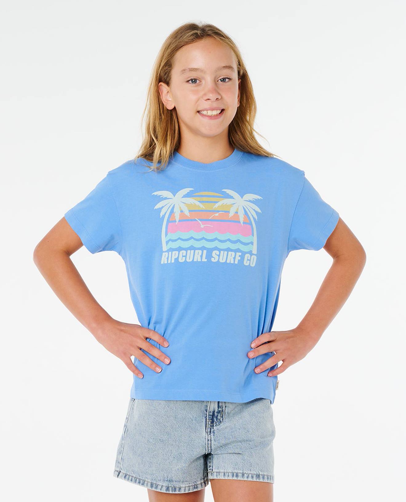 T-shirt Malibu Relaxed Fille Bleu Bleuet 18 €