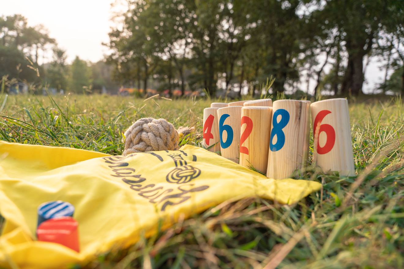 Jeu D'adresse En Bois Fsc - Jeu De Quilles - Jeu Extérieur Multicolore