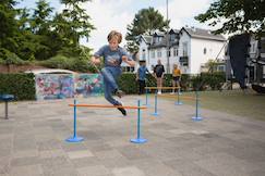 -Course de haies - 3 obstacles réglables - jeu extérieur enfants