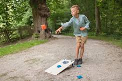 -Cornhole en bois fsc - jeu d'adresse pour enfant - jeu extérieur