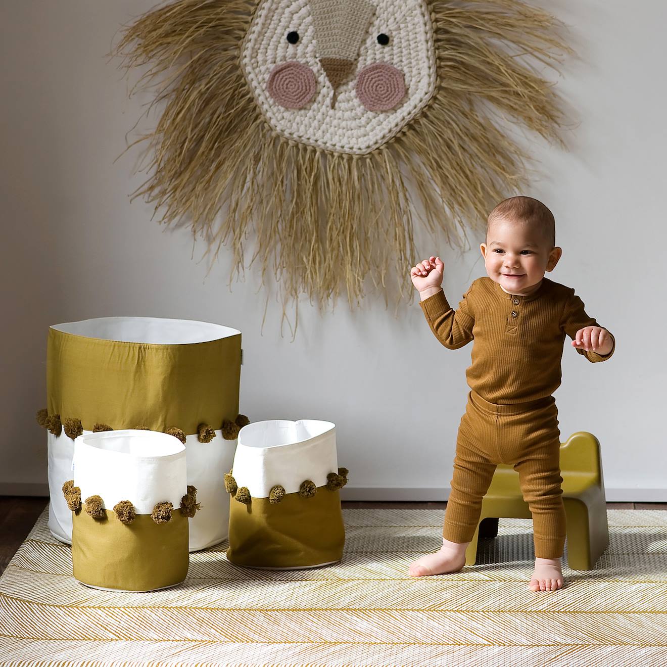 Panier De Rangement Ocre (ToddleKind) - Image 2