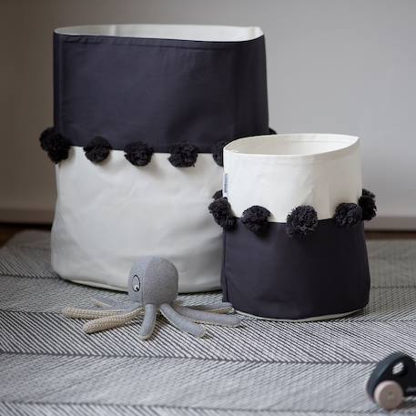 ToddleKind - Panier De Rangement Noir