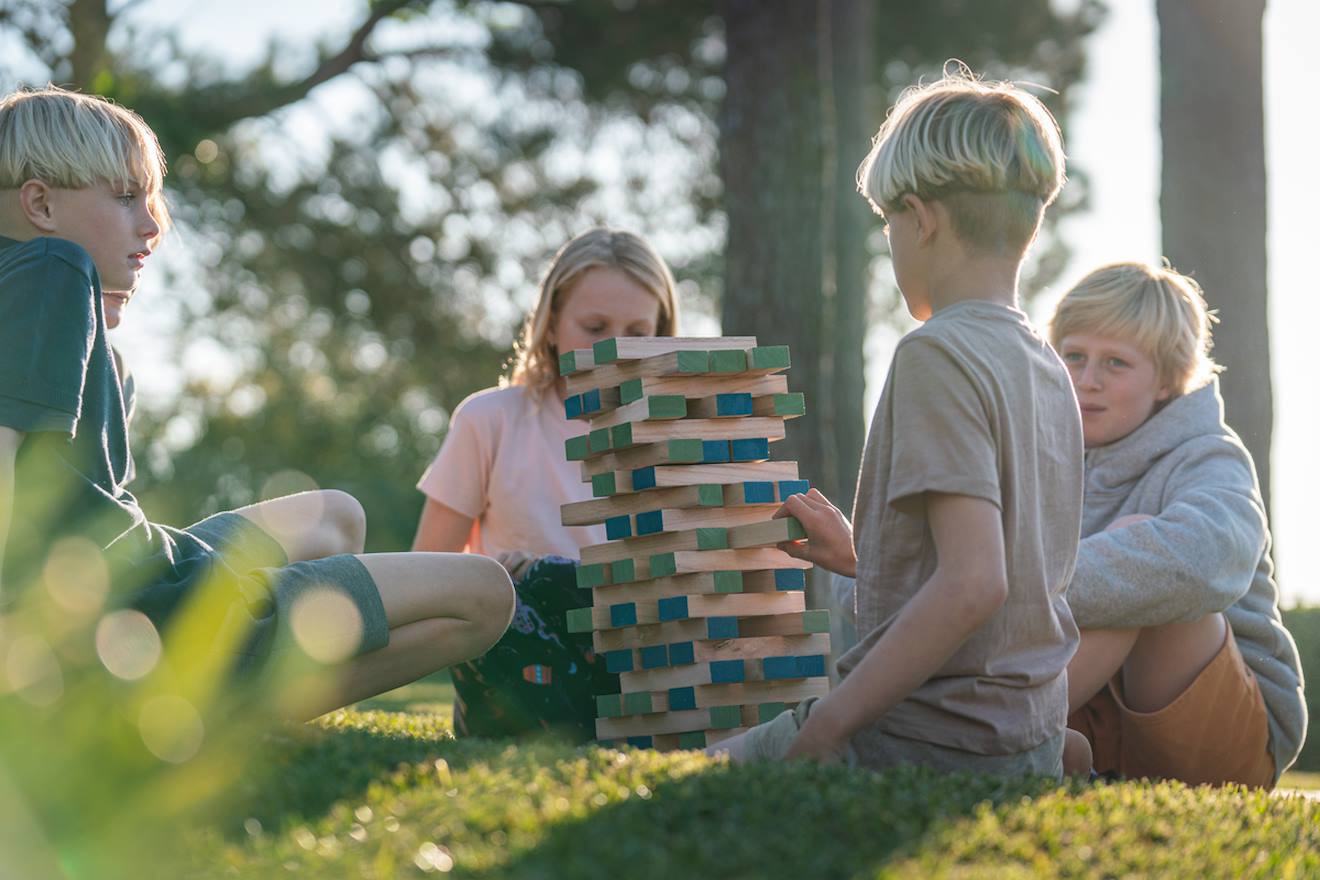 Tour Géante En Bois Fsc - Blocs De Construction Pour Enfant Multicolore