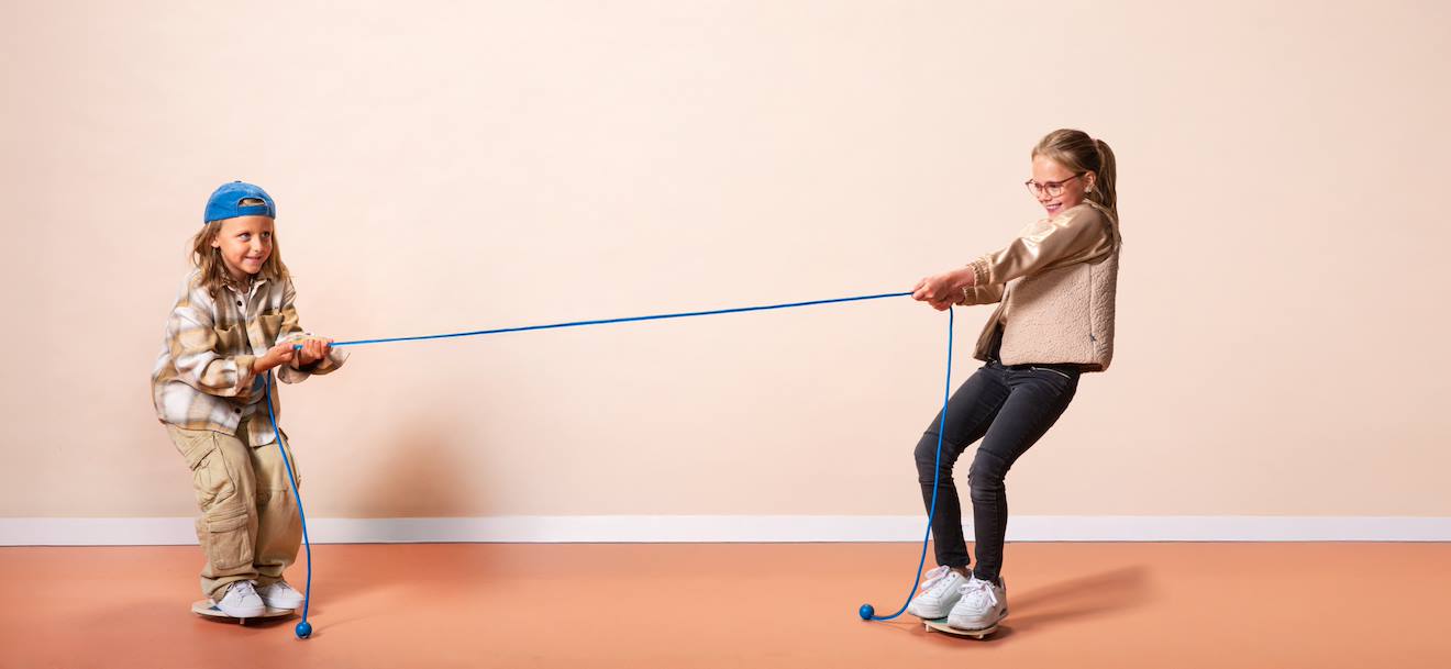 Tir À La Corde À 2 Bois Fsc - Jeu D'équilibre Pour Enfant Multicolore