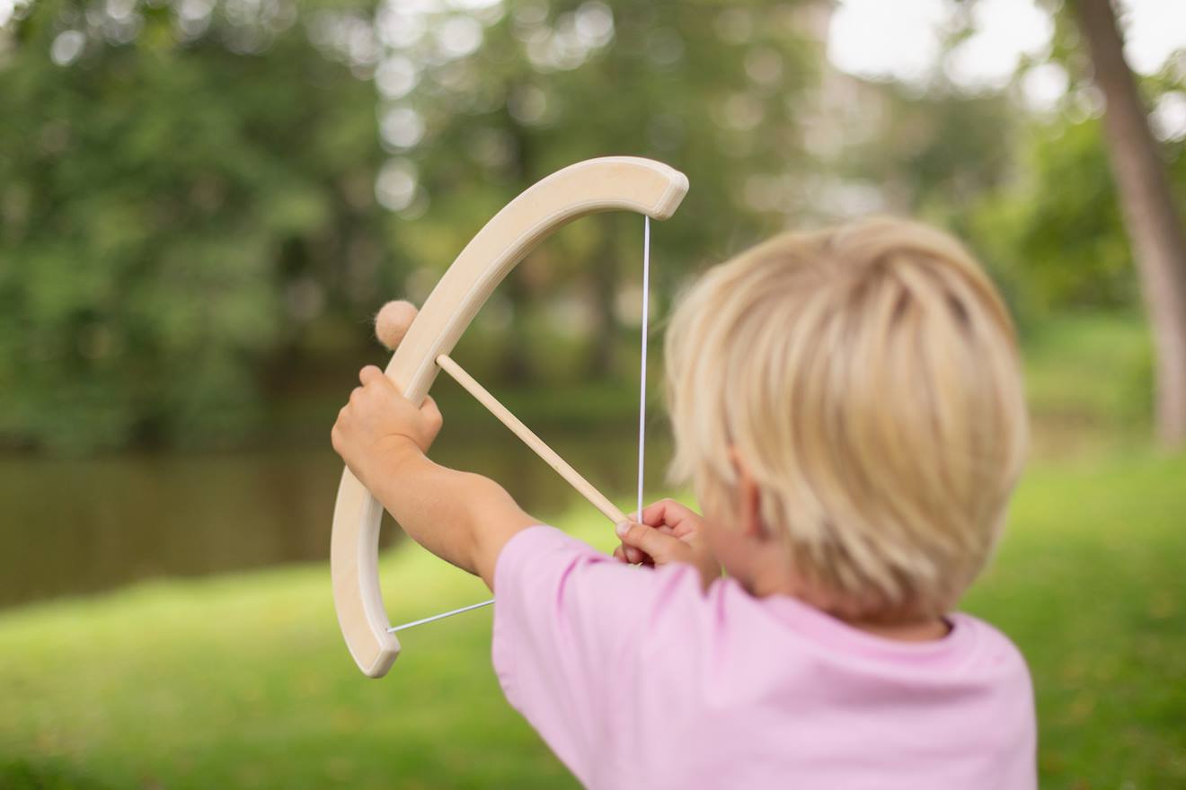 Tir À L'arc En Bois Fsc - Jeu Extérieur Pour Enfant Multicolore