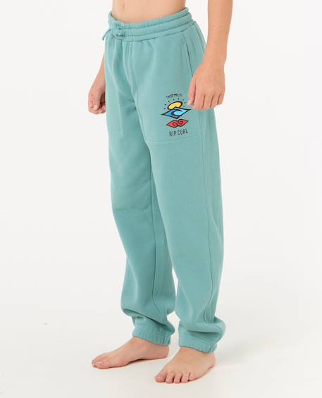Pantalon de survêtement icons of surf enfant Grey marle+Lagune bleue+Noir+Sable kaki 8 - vertbaudet enfant 