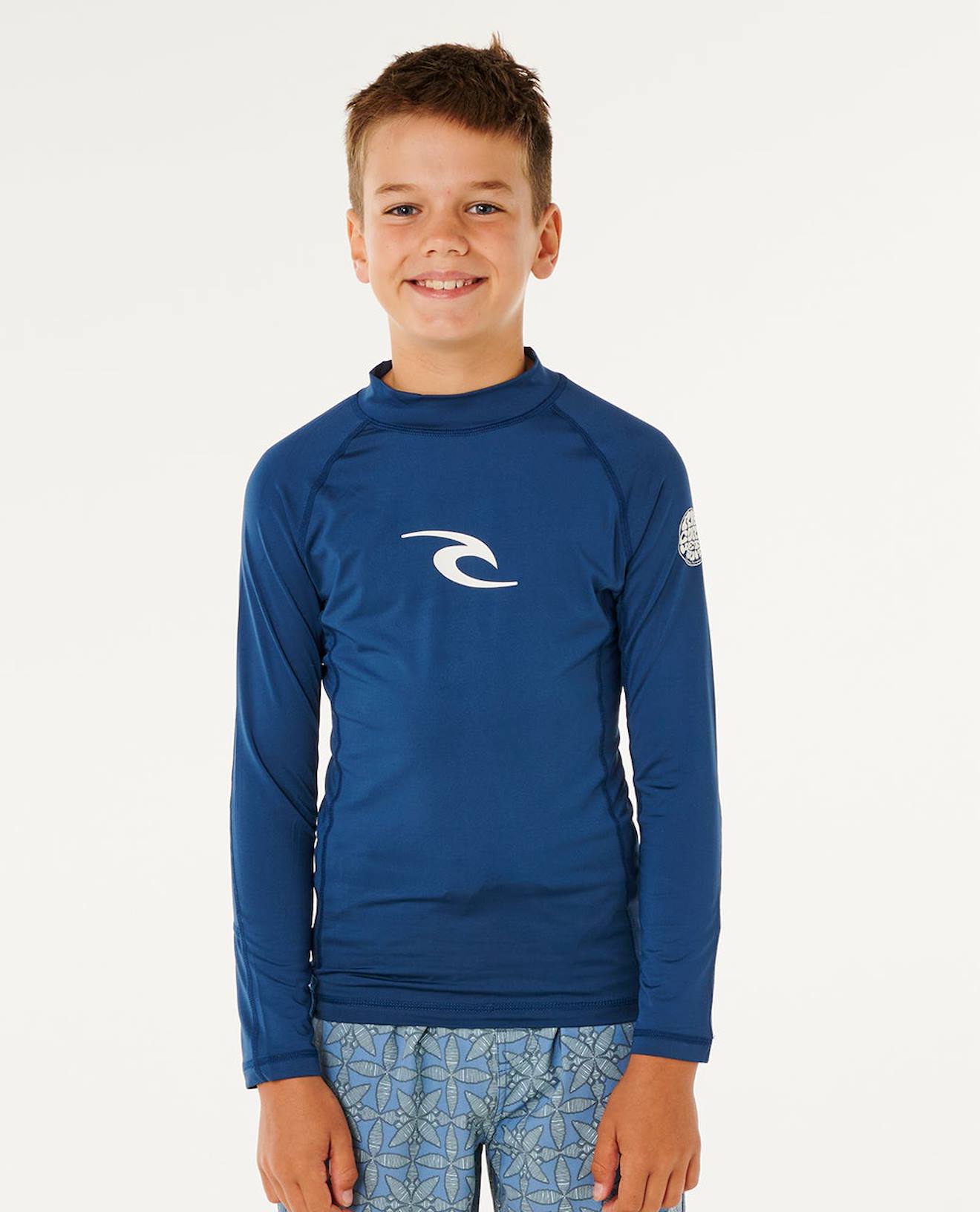 T-shirt Anti-uv Waves Upf Manches Longues Enfant Bleu Marine Clair 26 €
