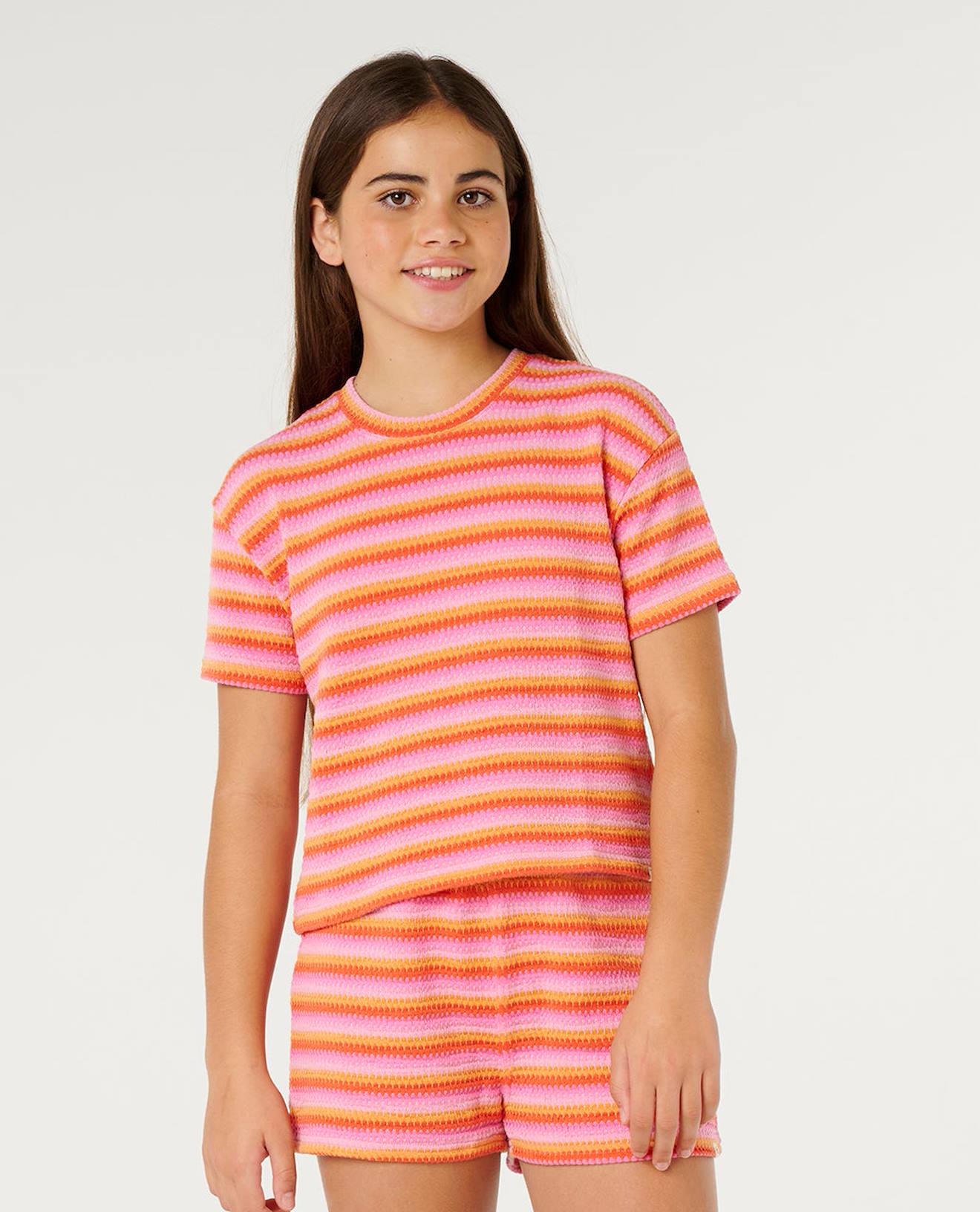 T-shirt Tropical Dawn Bobbi Fille Mandarine