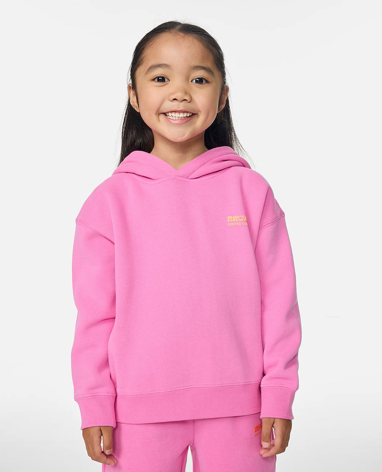 Sweat Capuche Fille Heritage Surf Puff Super Rose 46$