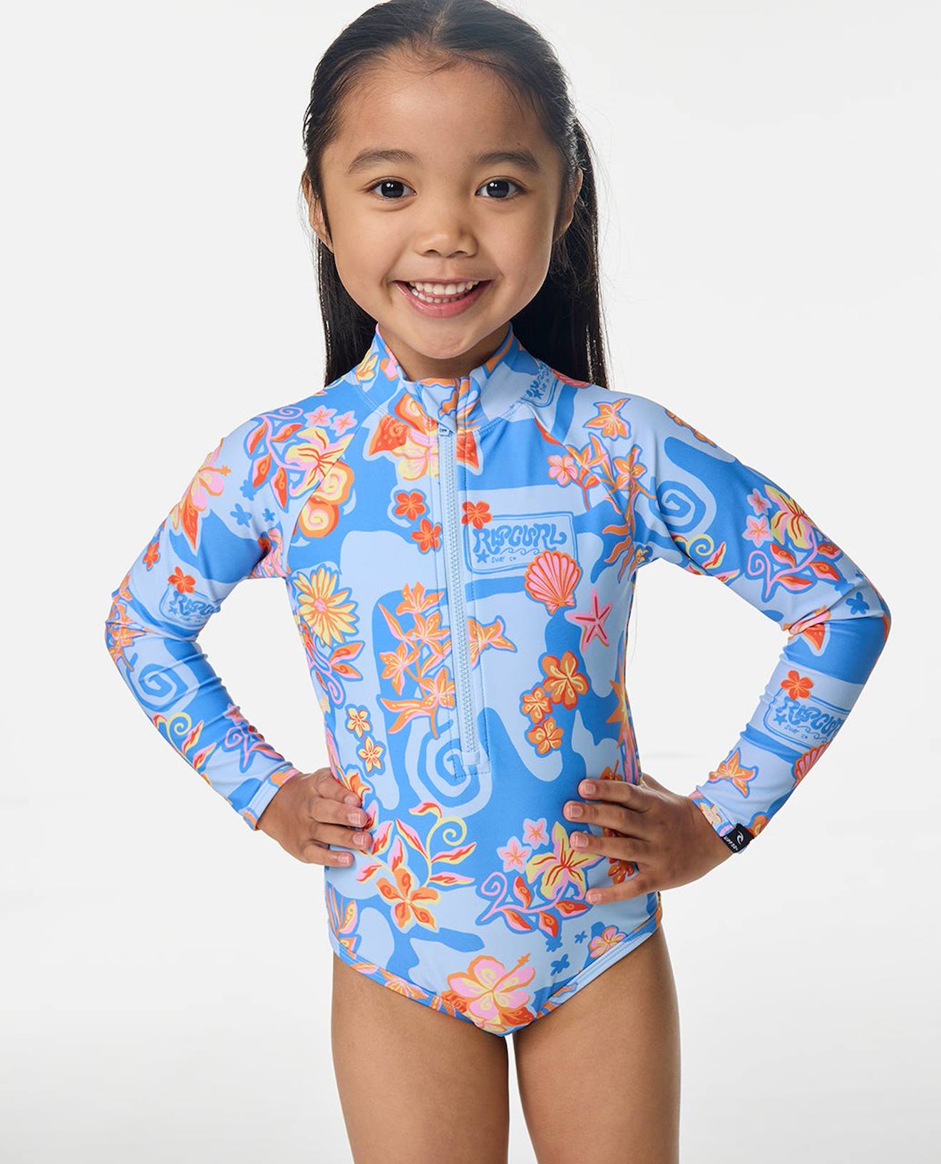 Maillot Une Pice Manches Longues Surf Magic Fille Bleu Ciel 40 €